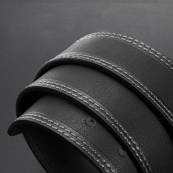 Tyylikäs nahkavyö - 120 cm Black