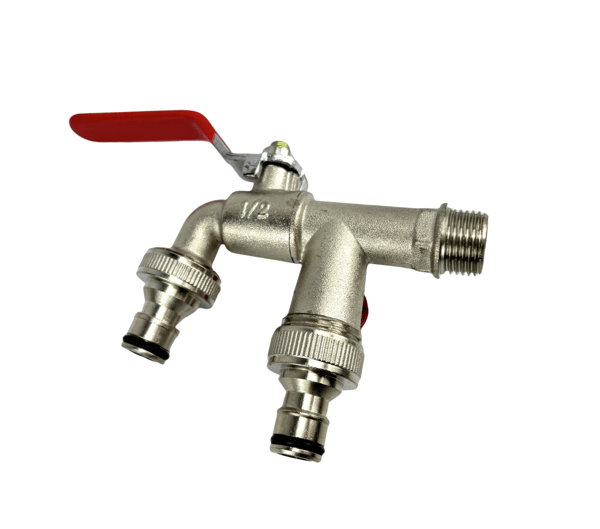 IBC Tote Tank ventiladapter med dobbel uttak