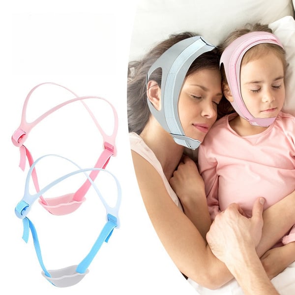 Anti-snorking silikonstropp med elastisk støtte