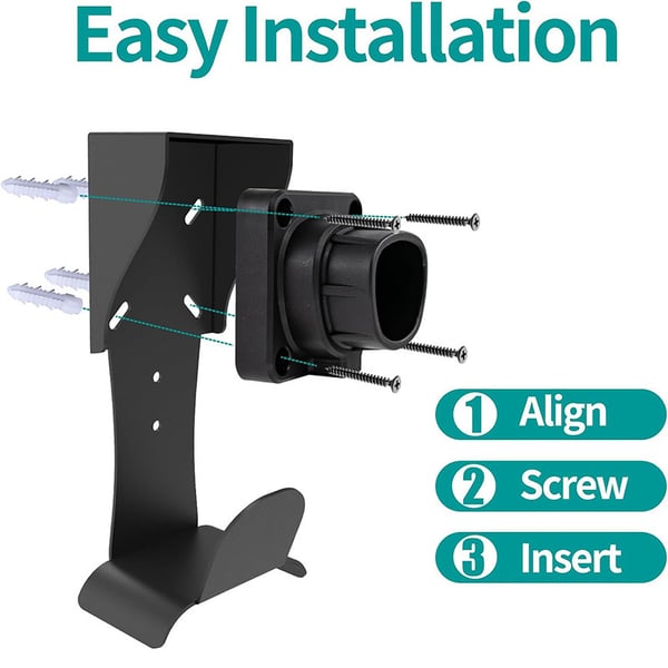 Veggmontert Tesla-laderholder for modell X/Y/3/S