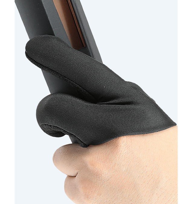 Varmebestandig hårstylinghandske med tre fingre Left hand