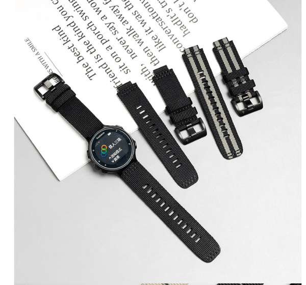Nylon kellon ranneke Garminille Black