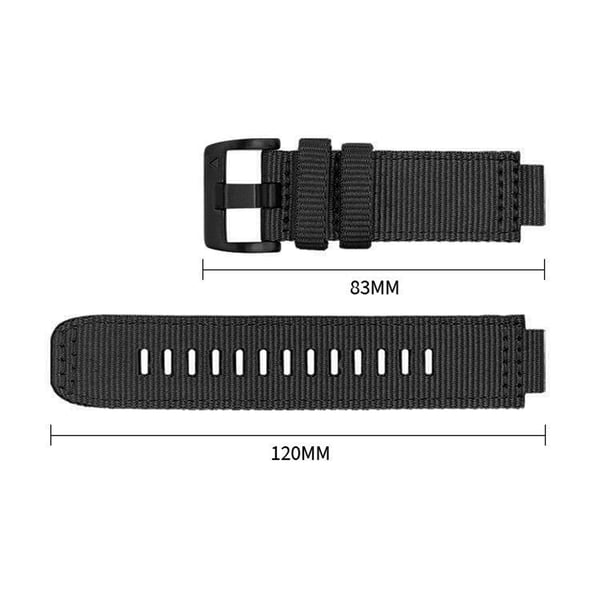 Nylon kellon ranneke Garminille Black