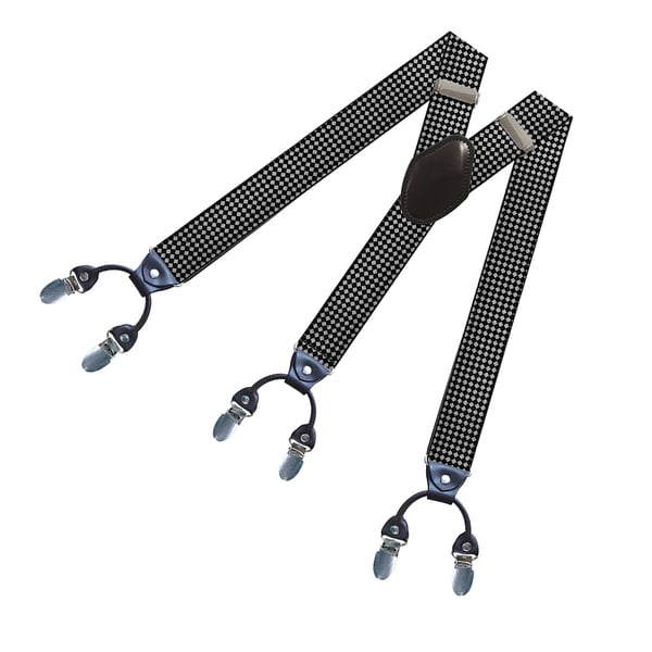 Seler med 6 clips Black+White