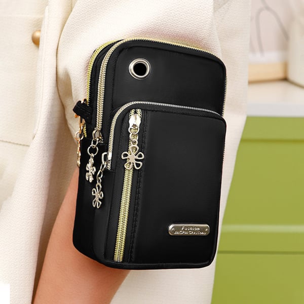 Crossbody laukku Oxford kangasta Black