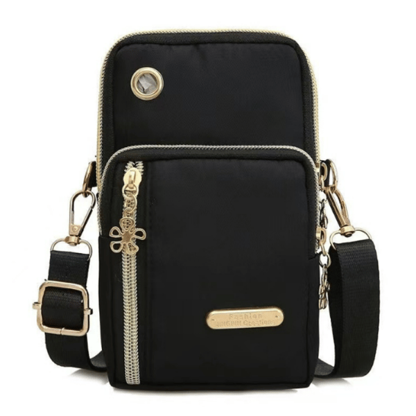Crossbody laukku Oxford kangasta Black