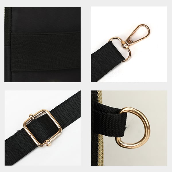 Crossbody laukku Oxford kangasta Black