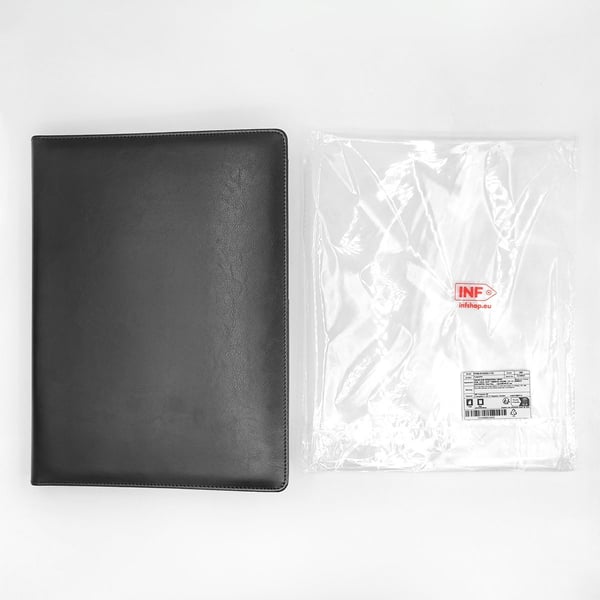 Multifunksjonell mappe med kortspor Black