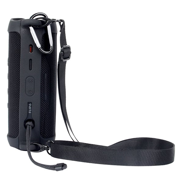JBL Flip 6 Silikone beskyttelsesetui med skulderrem Black