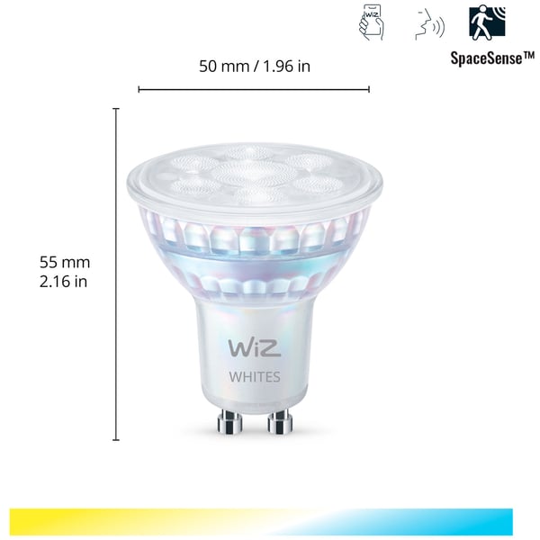 WiFi Smart LED GU10 50W 345lm Varm-kald hvit 1-pak