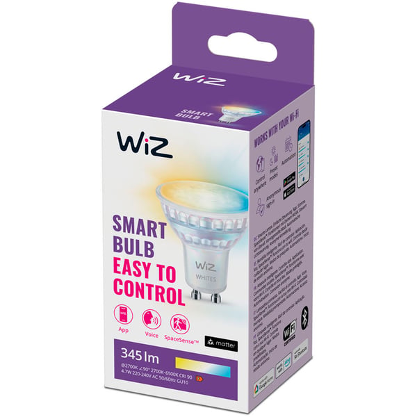 WiFi Smart LED GU10 50W 345lm Varm-kald hvit 1-pak
