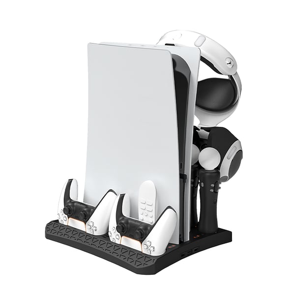 Multifunksjonelt kjøle- og ladestativ for PS5 + PS MOVE