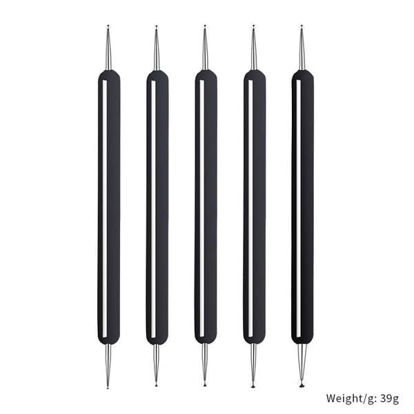 5-osaiset tekojalokivipoimintakynät Black