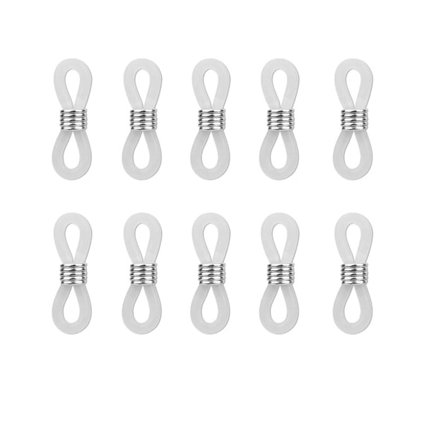 Silmälasiketjujen soljet, 10 kpl Silver