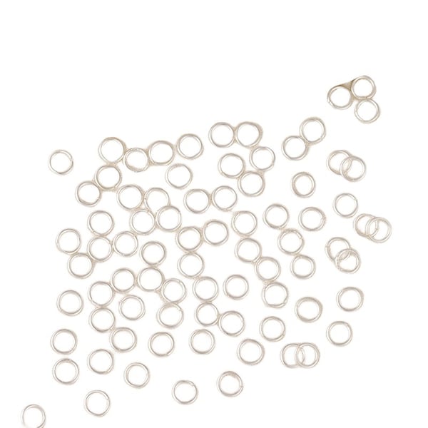 Metallringar, 100-pack Silver