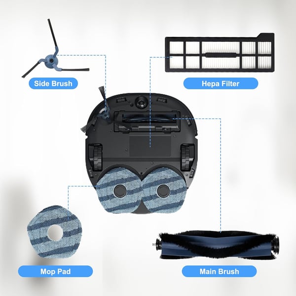 Eufy X10 Pro Omni Robotstøvsuger tilbehørssæt