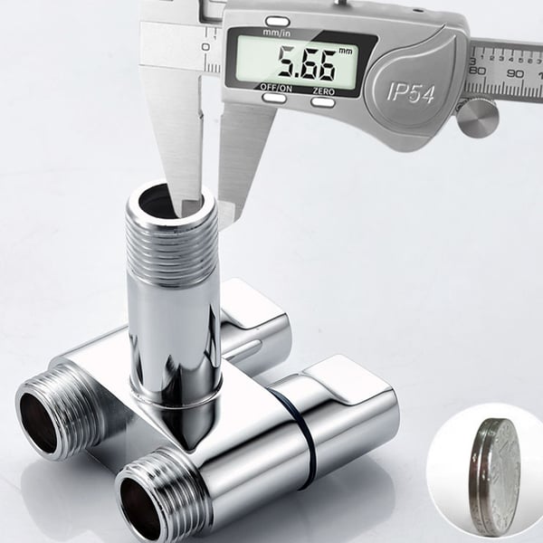 Messing Mini One-Inlet 1/2 To-Outlet Universal Water Splitter