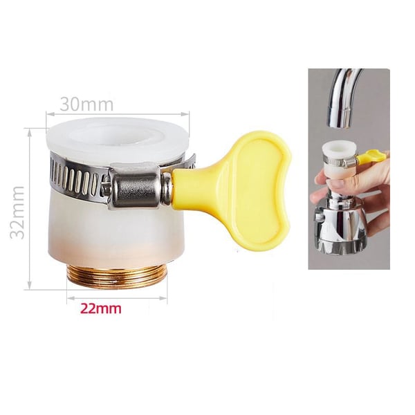 Multifunksjonell kranadapter for hjemmebruk