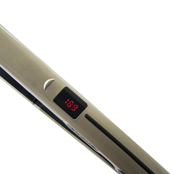 Golden Hair Straightener for Sleek and Smooth Styles