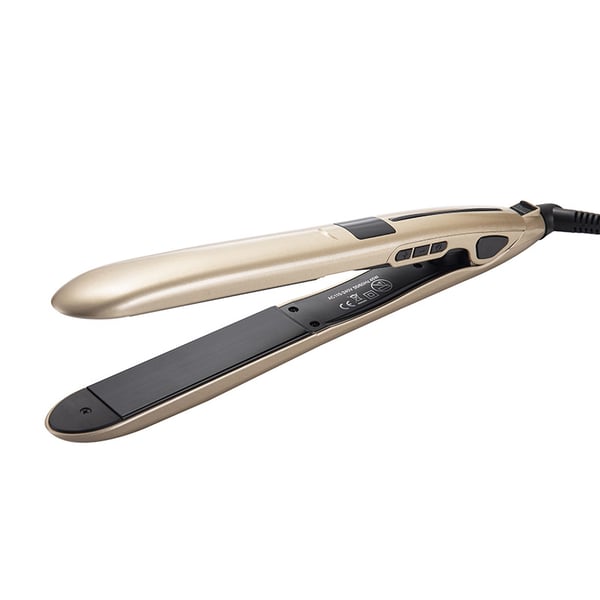 Golden Hair Straightener for Sleek and Smooth Styles