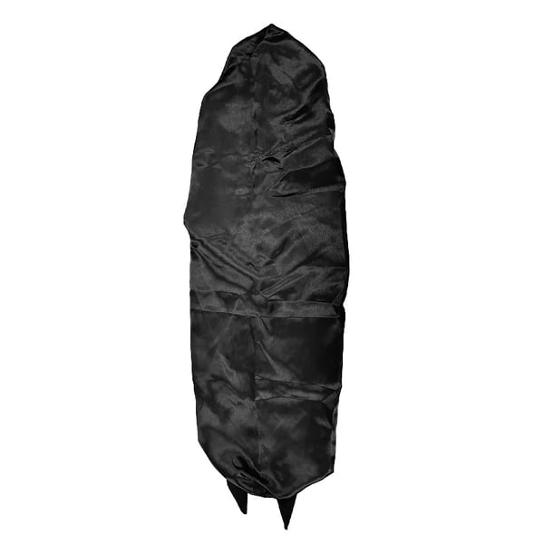 Satin sovehætte med sløjfe Black