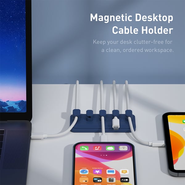 Magnetisk kabelorganisator Black