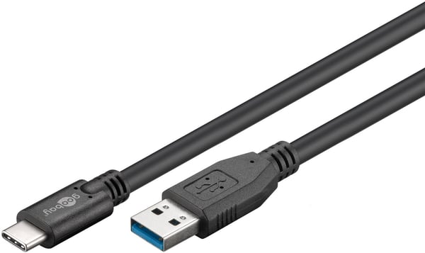 Synkroniser og lad Super Speed ​​​​USB-C™ til USB A 3.0-ladekabel