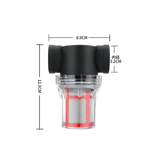 Inline-vedenpuhdistin 1" naaraskierteellä 200 Mesh