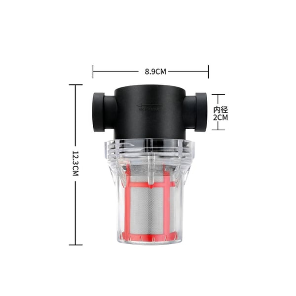 Innebygd vannfilter - 1/2" innvendig gjenge 200 Mesh