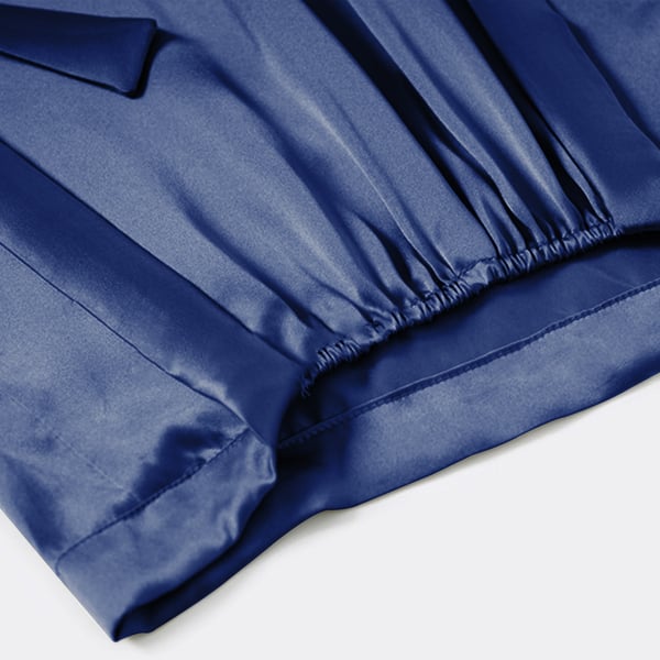 Säädettävä pitkä silkkiunimyssy NavyBlue