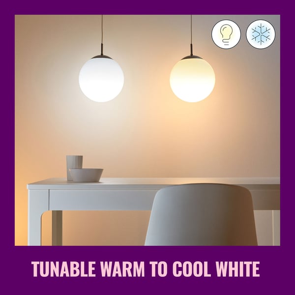 WiFi Smart LED E27 P45 40W 470lm Farge