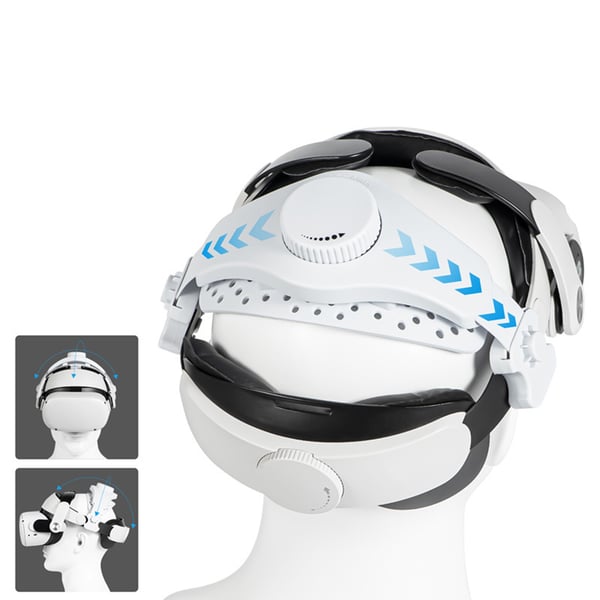 Justerbar hodestropp for VR-hodesett White