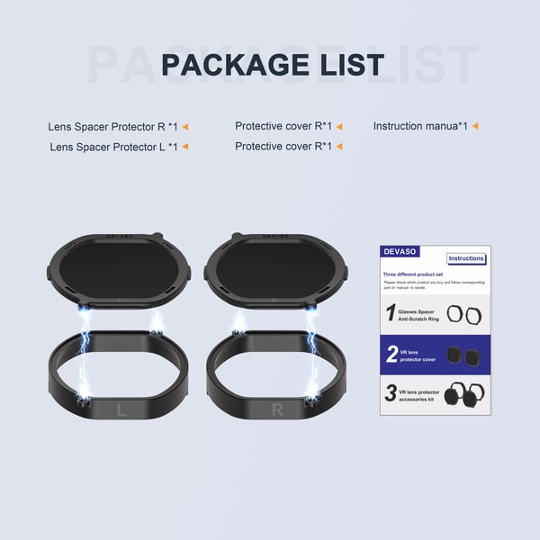 DEVASO Linsskydd med Magnetfäste för PS VR2