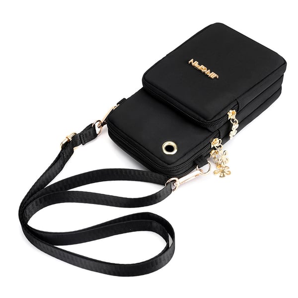 Multifunktionel Crossbody Telefon Taske Black