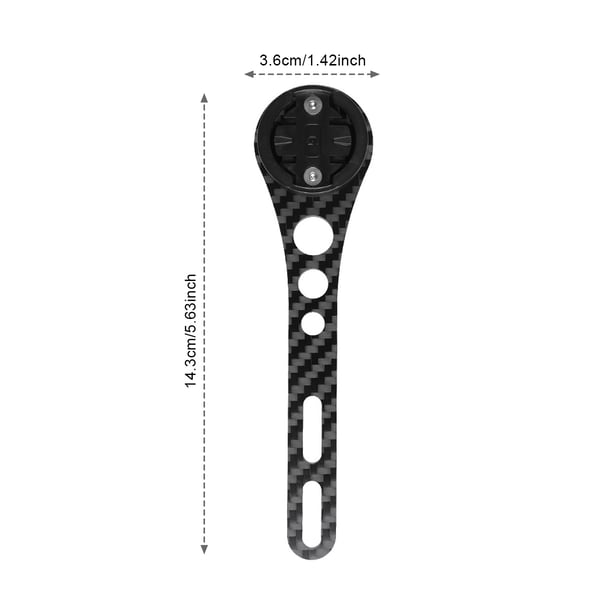 Sykkelfeste i karbonfiber for Garmin/Wahoo/Bryton