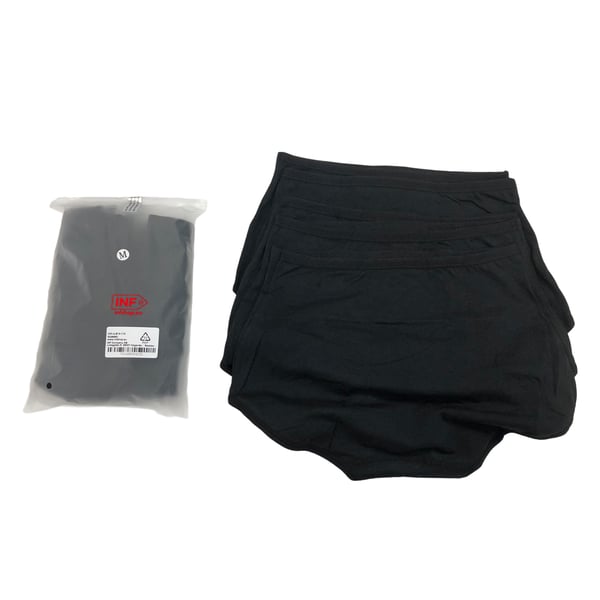 Korkeavyötäröiset pikkuhousut (5 kpl) Black M