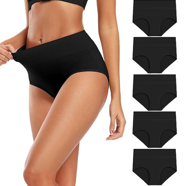 Højtaljede trusser (5-pak) Black XL