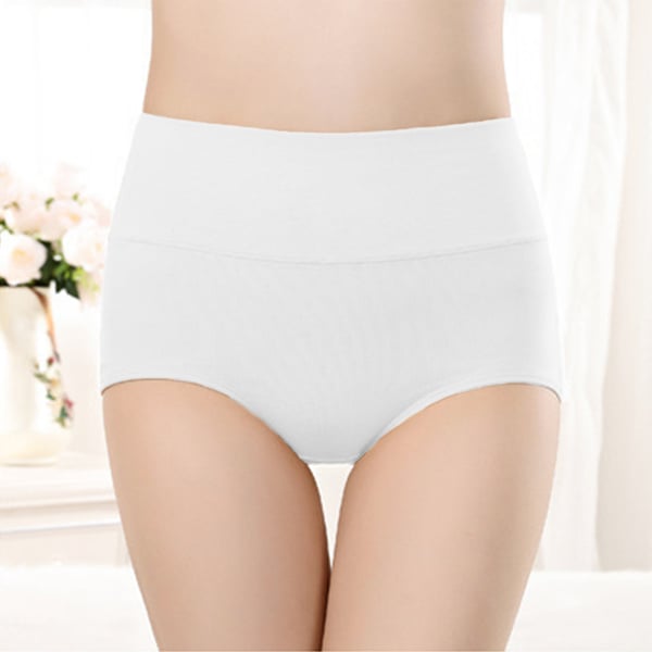 Højtaljede trusser (5-pak) White M