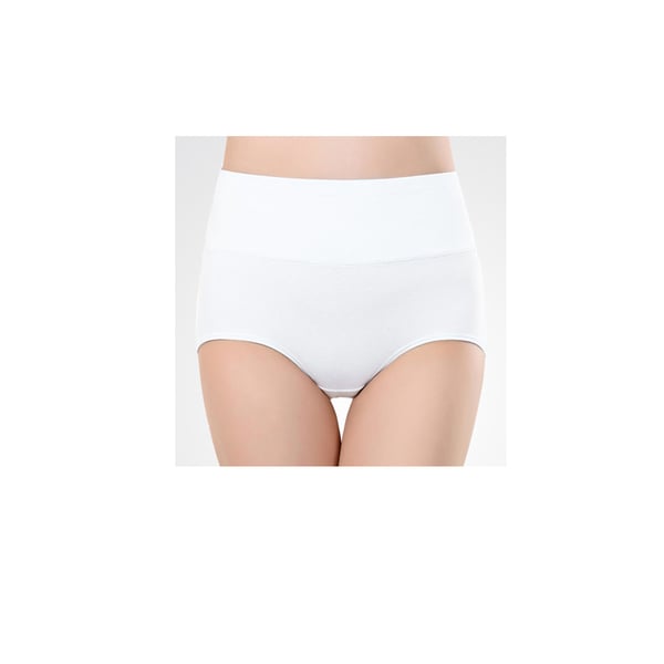 Højtaljede trusser (5-pak) White S