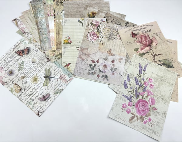 Vintage Scrapbook papper Model 2