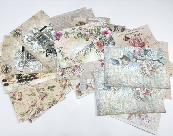 Vintage Scrapbook papper Model 2