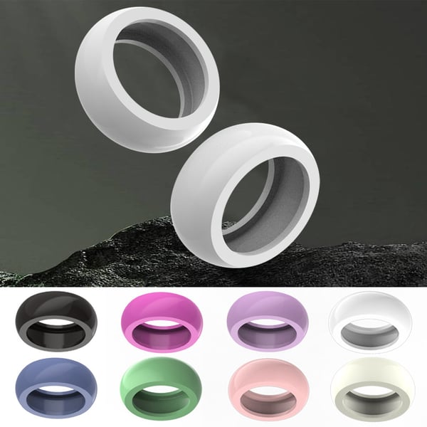 Støtsikkert silikondeksel til Oura Ring Gen 3 White S