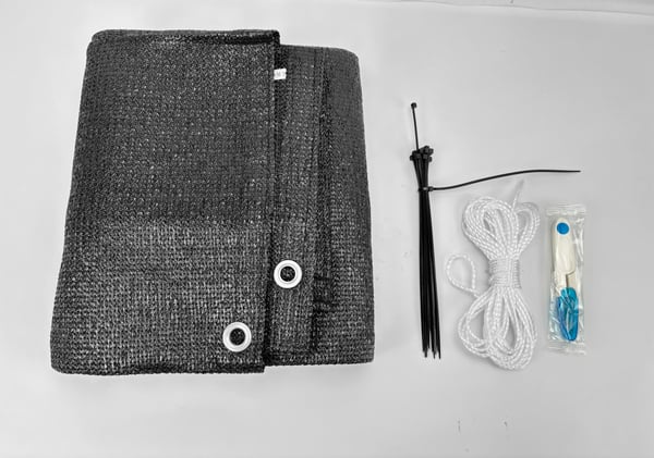 Balkongskjerm for personvern Black