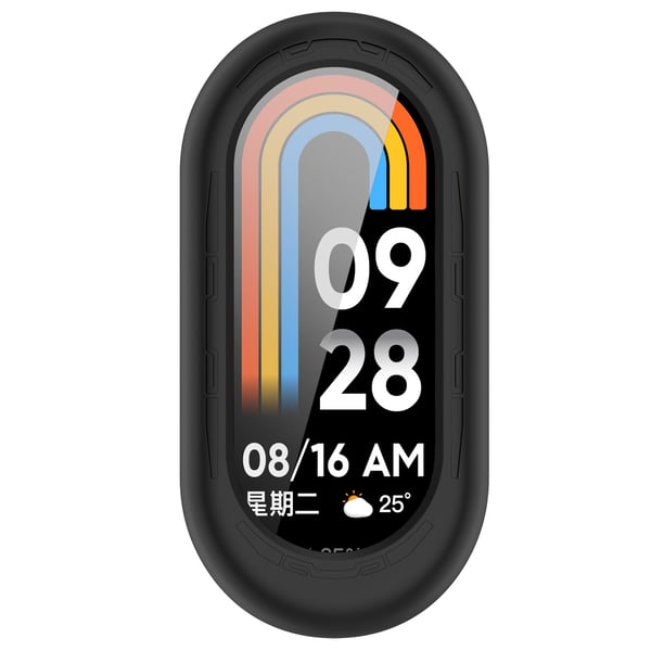 Silikonbeskyttelsesdeksel til Xiaomi Mi Band 9/9 NFC Black