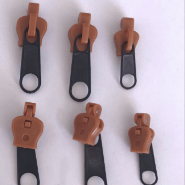 Glidelåsreparasjonssett, 6-pack, Universal Glidelåsfikser coffee
