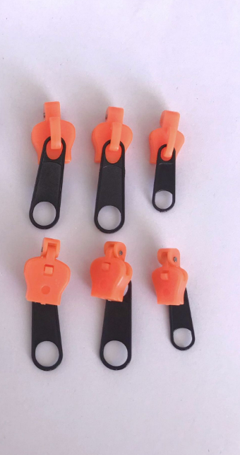 Glidelåsreparasjonssett, 6-pack, Universal Glidelåsfikser Orange