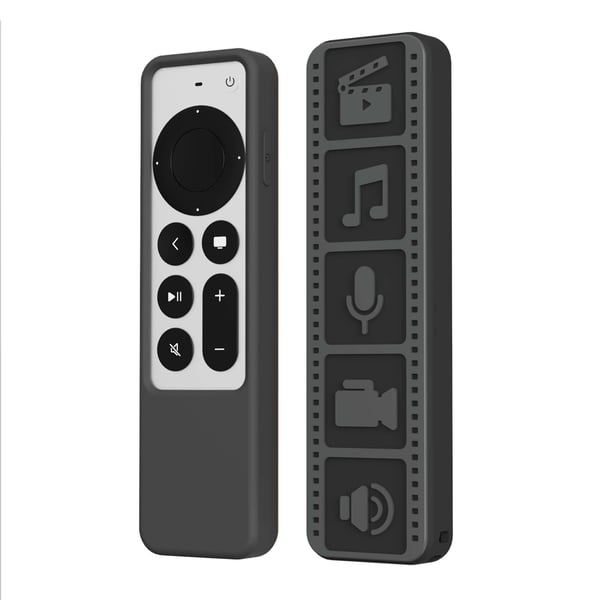 Silikonbeskyttelsesveske til Apple TV 4K Remote Black