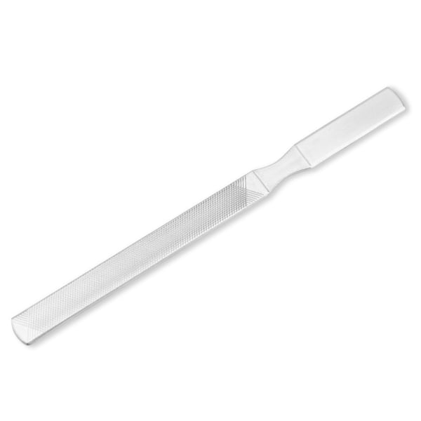 Ruostumattomasta teräksestä valmistettu kynsiviila 18 cm - nelipuolinen ammattilaatuinen
