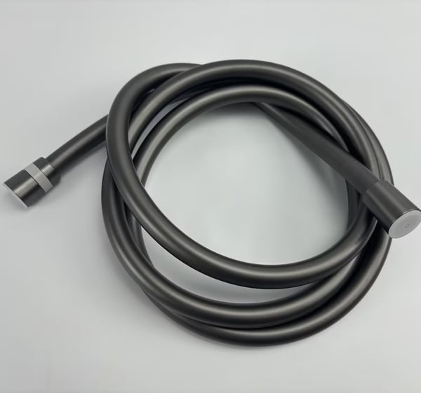 2m dusjslange - varmebestandig silikon Grey