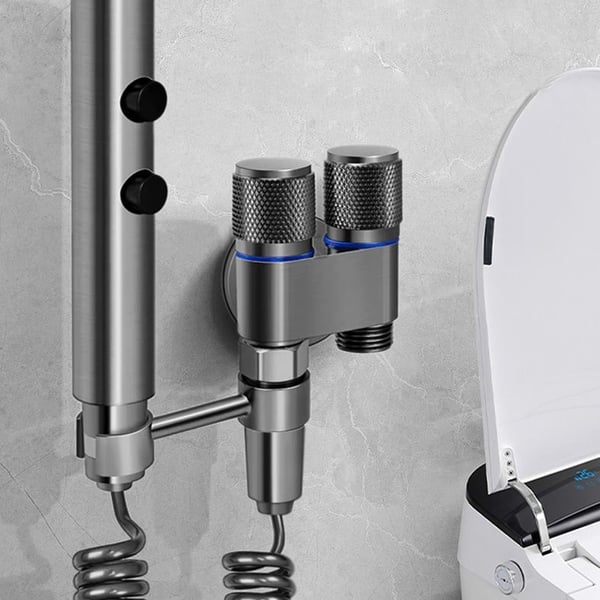 Bidet-dusj for toalett med stativ og to nivå Grey